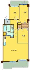 ライオンズマンション鈴鹿壱番館の間取り画像