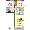 イオメール折尾 A棟の間取り画像