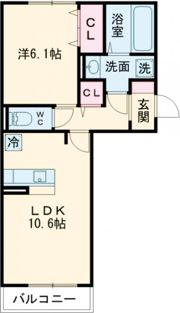 イオメール折尾 A棟の間取り画像