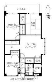 シーナ21大野城の間取り画像