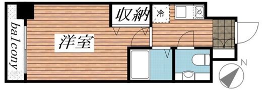 メゾン・ド・ヴィレ恵比寿の間取り画像