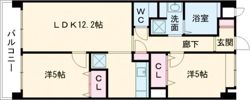 ソレアード苅田の間取り画像