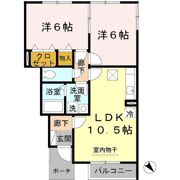 ロイヤルコート越坊 A棟の間取り画像