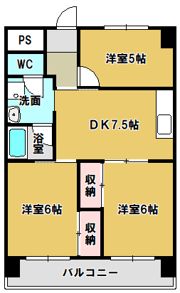 サニーサイド竹野の間取り画像