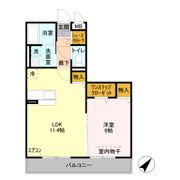 D-room西本郷の間取り画像
