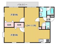 メープル香椎Aの間取り画像