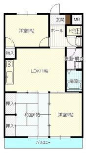 グリーンヒル観世Ⅰの間取り画像
