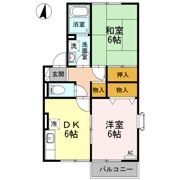 サイプレスタウン Bの間取り画像