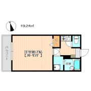 ピュアドーム館姪浜A棟の間取り画像