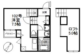 Crane HAKATA PREMIUMの間取り画像