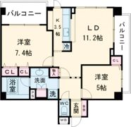 アンビシャスアベニュー河辺の間取り画像