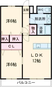 グランドハイツ植木の間取り画像