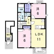 サニーハイツSEINAI Aの間取り画像