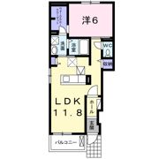 フランフランサクラB棟の間取り画像