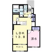 ディアコート船江Bの間取り画像