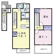 マオリッツ B棟の間取り画像