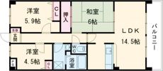ユーフォリアの間取り画像