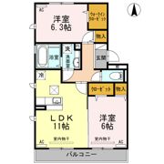 アルページュ大森 I棟の間取り画像