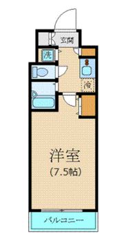 カスタリア新宿の間取り画像