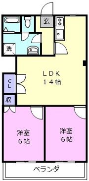 マンションフォルテシモの間取り画像