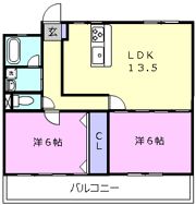 グリーンハイツ2の間取り画像