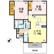ベルフォーレ横手の間取り画像