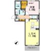 D-room博多麦野 壱番館の間取り画像