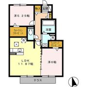 オレンジハイツ田尻 A棟の間取り画像