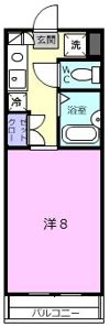 ロゼーリマンションの間取り画像