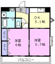 上浜町パレスの間取り画像