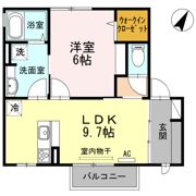 ヴィルヌーブ伍番街 C棟の間取り画像