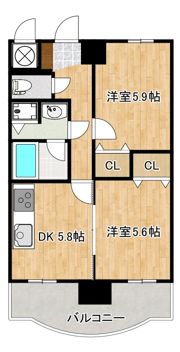 JGM室見駅前の間取り画像