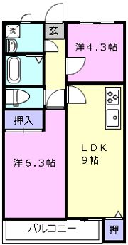 Mキューブの間取り画像