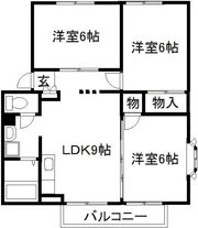 サンビレッジ福間E棟の間取り画像