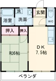 ハイツ東田原の間取り画像
