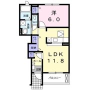 クレール Ⅱの間取り画像