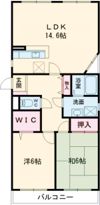 フルール三ヶ森Aの間取り画像