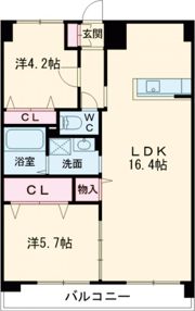 MDIプロスディブロ黒崎駅前の間取り画像