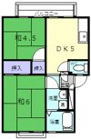 杉森アーバンハイツB棟の間取り画像