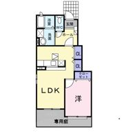 プラシード田村Dの間取り画像