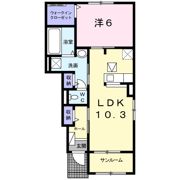 水明郭Aの間取り画像
