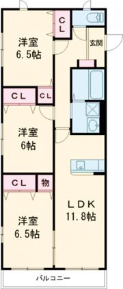 モンレーヴの間取り画像