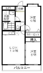 ウエストビレッジ21の間取り画像