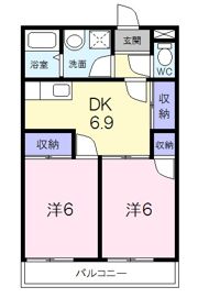 ひまわりハイツの間取り画像