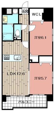 salice柳町Ⅱ(サリチェ柳町Ⅱ）の間取り画像
