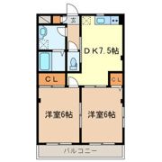 テラス英Ⅱの間取り画像