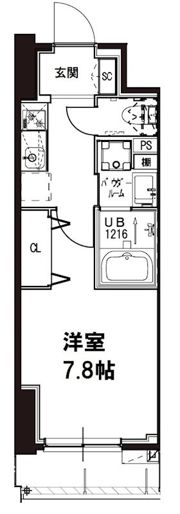 メゾンドアーク南大井の間取り画像