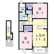 グランドール AOYAMA Bの間取り画像