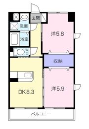 アンジューVの間取り画像