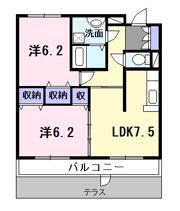 メルベーユの間取り画像